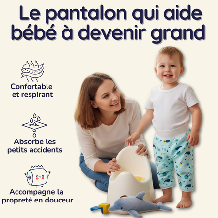 PantaSec™ - Pantalon d'apprentissage étanche et lavable