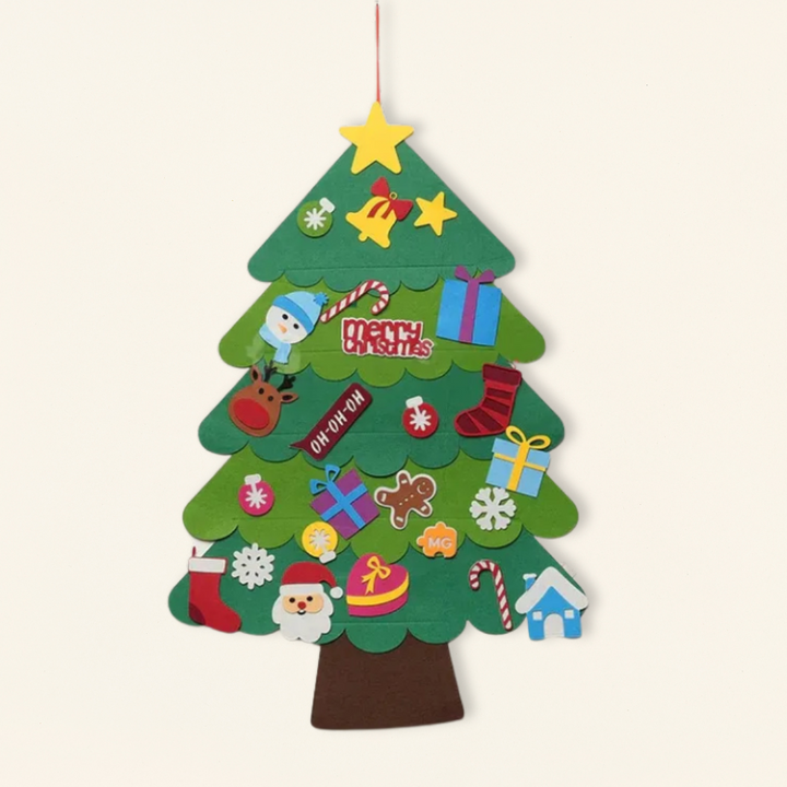 Sapin de Noël en feutrine
