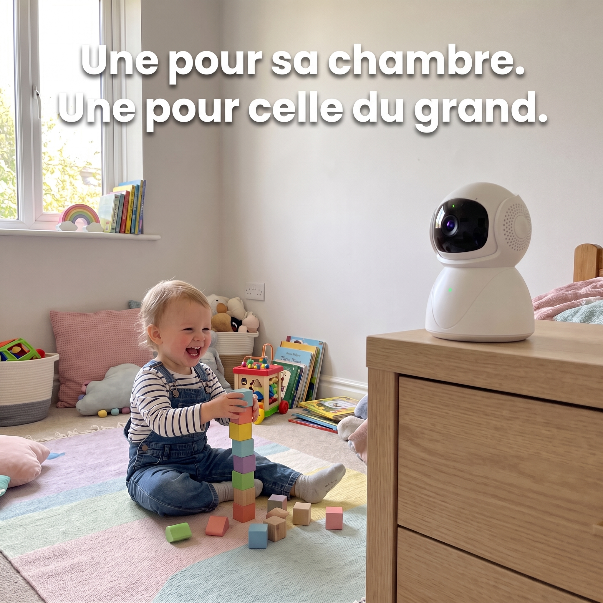 Deuxième caméra babyphone dans la chambre du grand frère