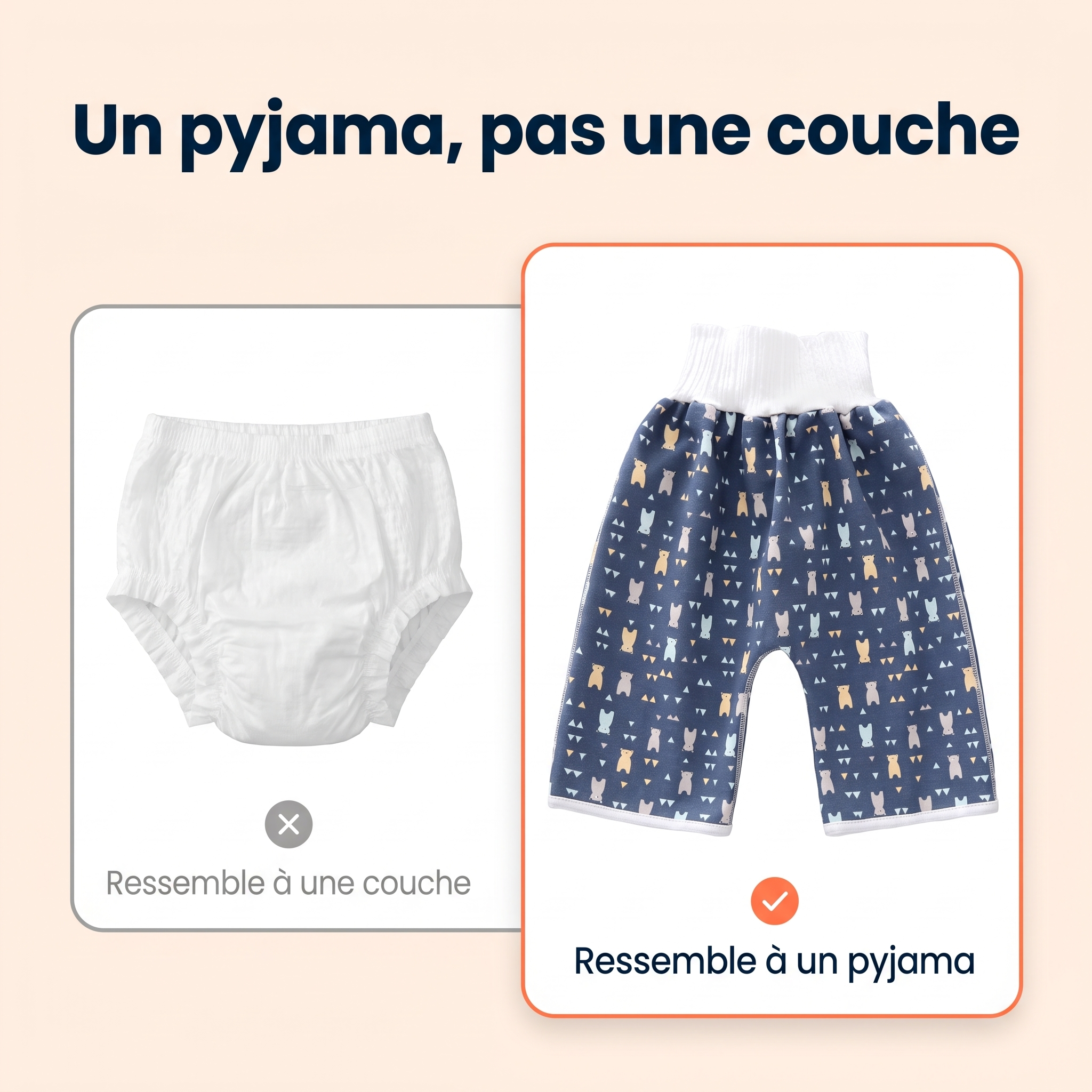 PantaSec ressemble à un pyjama, pas à une couche