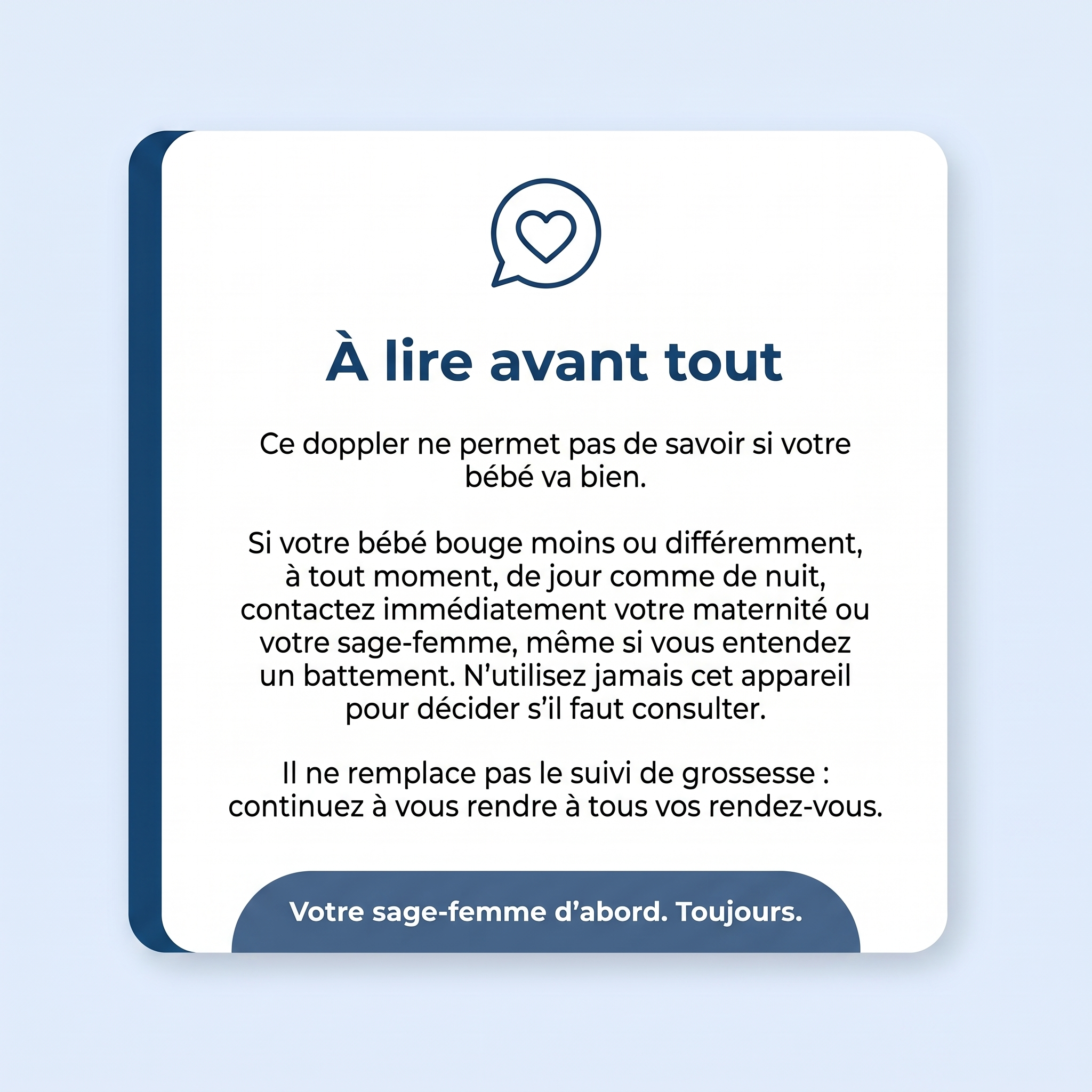 À lire avant tout : ce doppler ne permet pas de savoir si votre bébé va bien, votre sage-femme d'abord