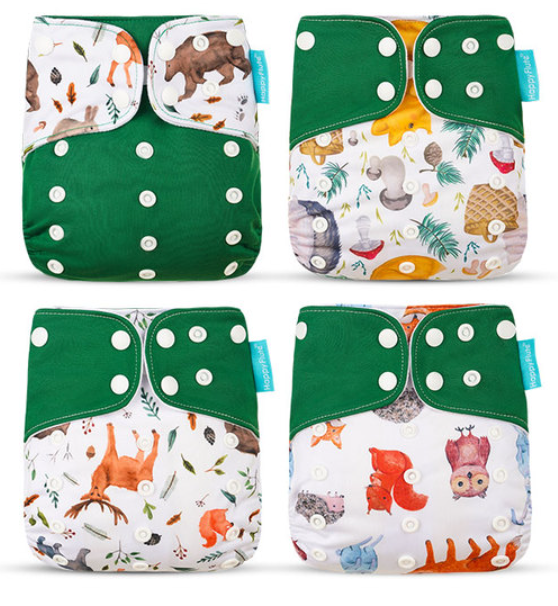 Couches lavables - Lot de 4 - Taille unique