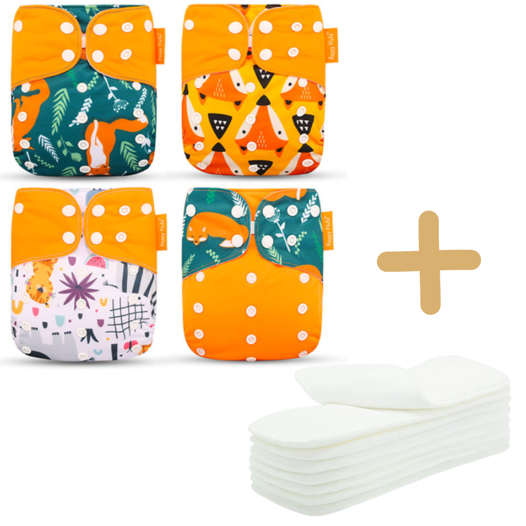 Couches lavables - Lot de 4 - Taille unique